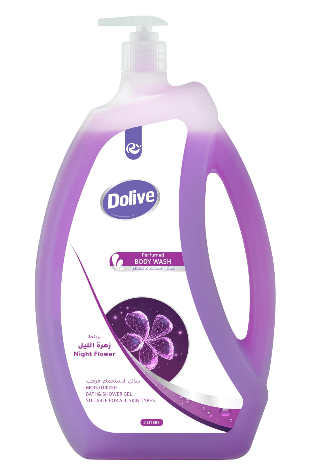 Dolive Shower Gel Body Wash Night Flower - 2000ml