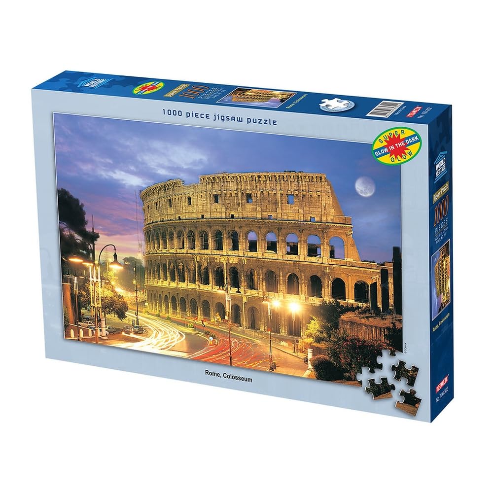 Tomax rome colosseum 1000 piece glow-in-the-dark jigsaw puzzle