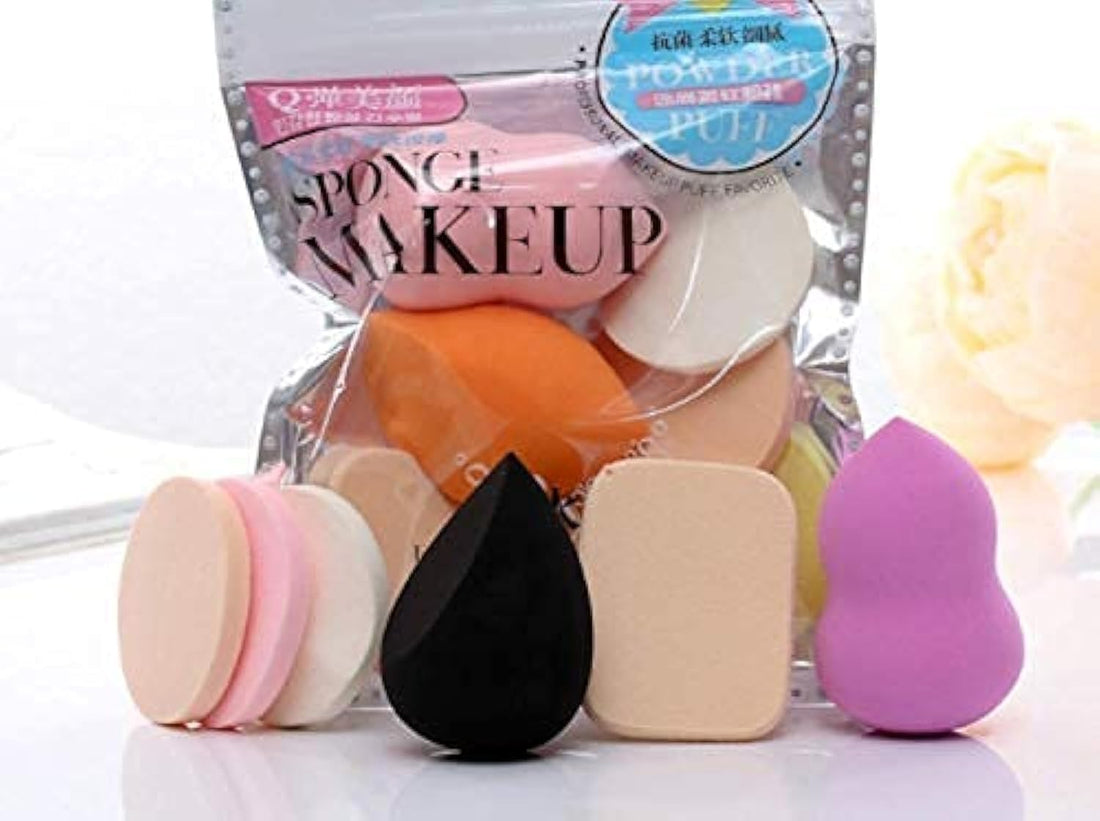 Sponge Makeup 6 In 1 Beauty Blender Puff (Color May Vary)- Set of 6 pack of 1 pcs 6