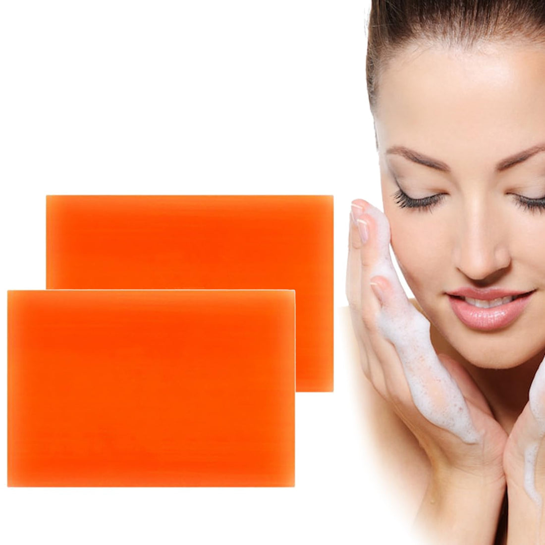 Kojic Acid Soap - Face Cleanser Soap - Kojic Acid Dark Spot Remover Soap Bar - Clean Skin Oil Antioxidant Moisture - Improve Tone Reduce Dullness Dry - Hydrate Shrink Pore Restore Elasticity (1PCS)