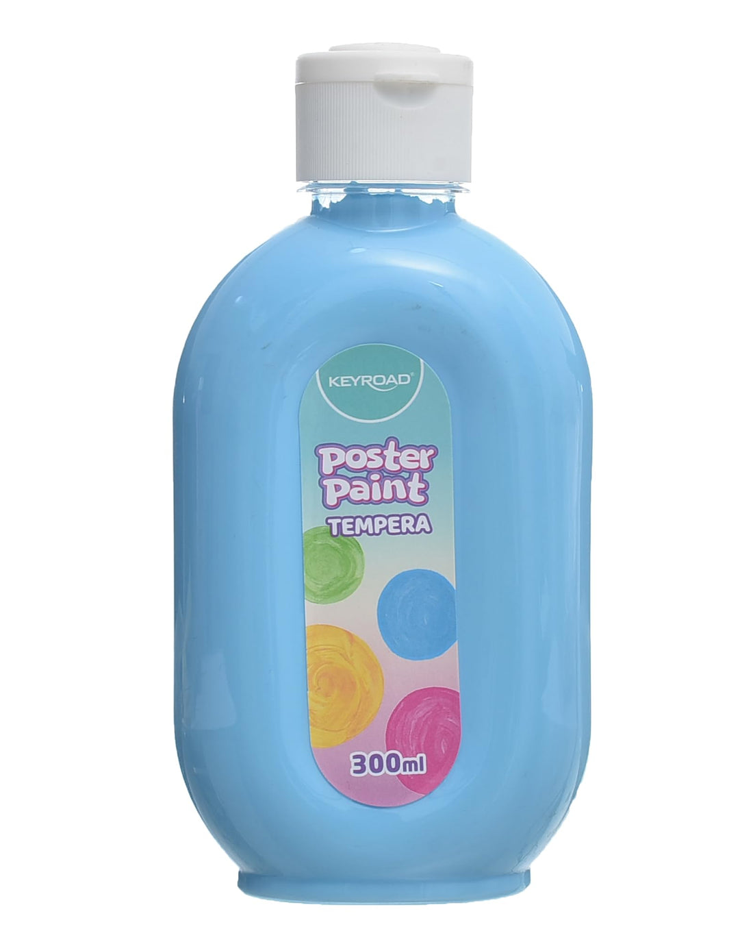 Keyroad Model KR973099 Poster Paint - 300ml Pastel Blue, Non-Toxic Water-Based for Art Projects, Smooth Application on Paper and Canvas - Pastel Blue