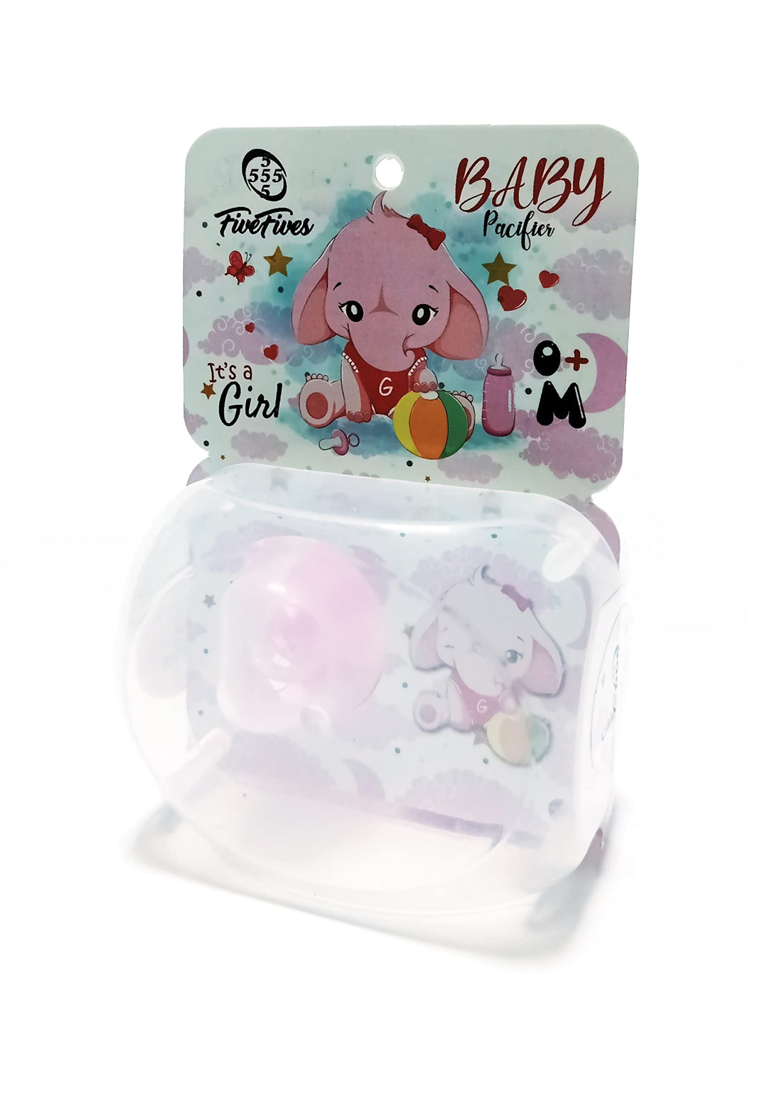 Five Fives Sillcone Pacifier - Pink