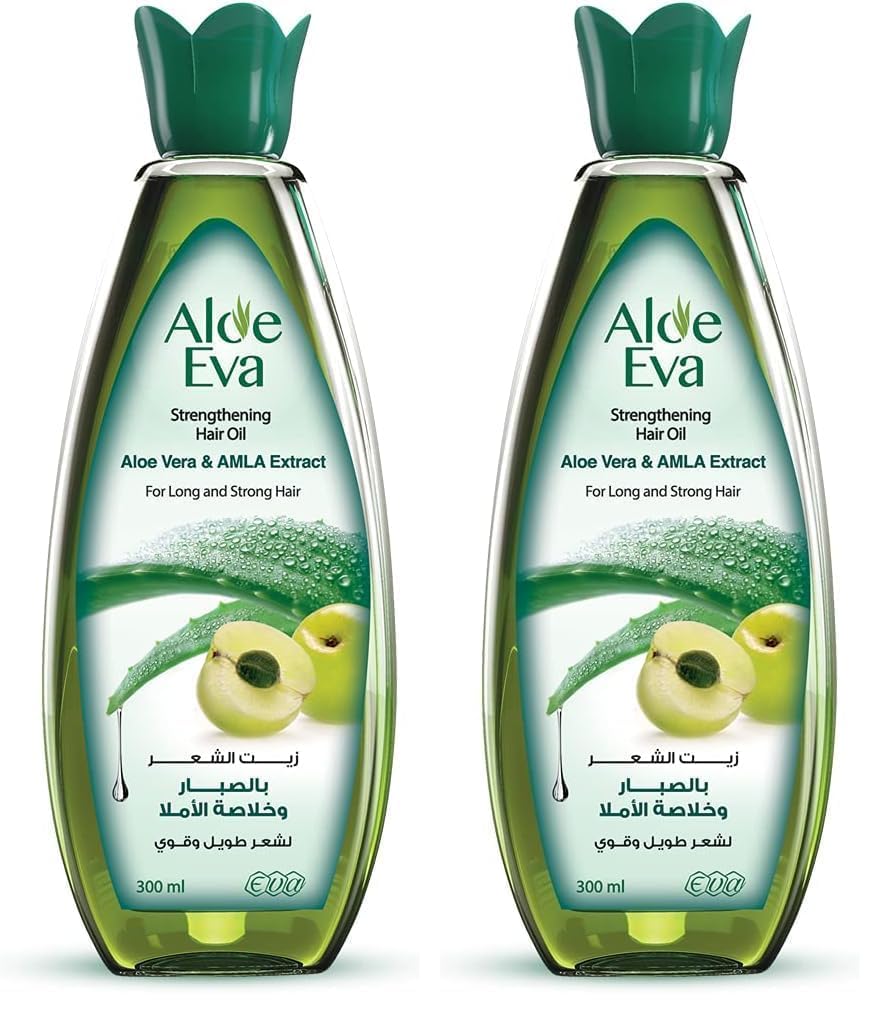 Eva Aloe Strengthening Hair Oil With Aloe Vera & Amla Extract 255 Ml (Special Offer 10%) (Pack of 2)