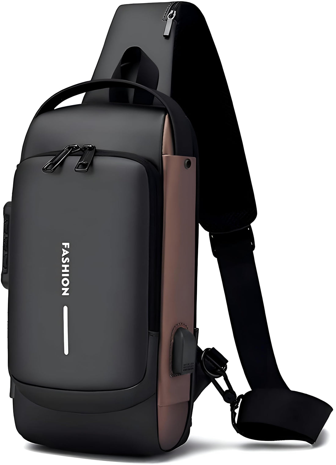 Anti-Theft Crossbody Bag - Secure Locking System, Slim Profile, and Dual USB Ports for Phones and Power Banks During Travel and Outdoor Adventures
