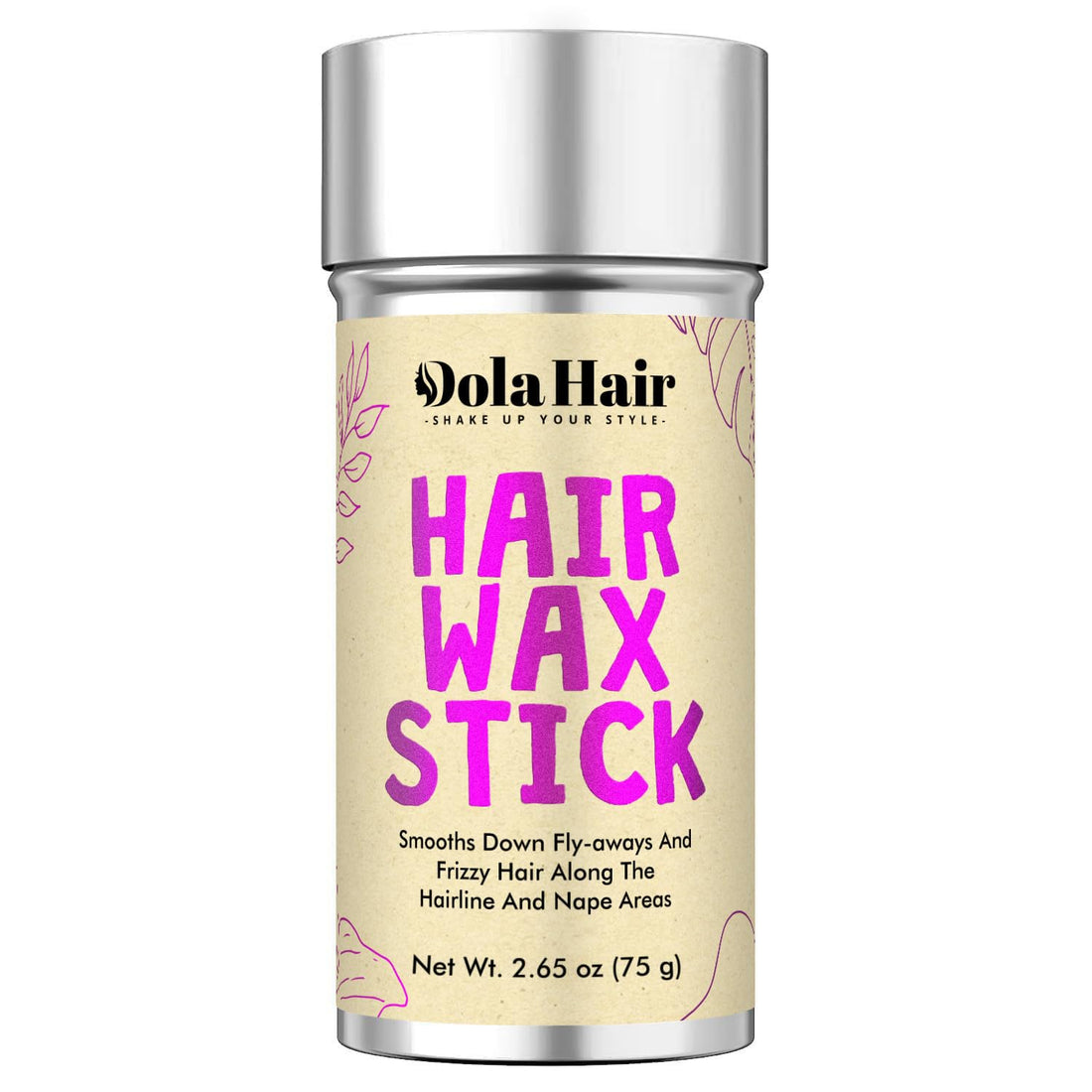 Dolahair Hair Wax Stick Flyaway Wax Stick for Hair Wig, Slick Back Hair Stick, Sleek Finish Styling Wax Stick, Slick Stick Pomade Stick Non-greasy Wax(1 Pack of Wax)