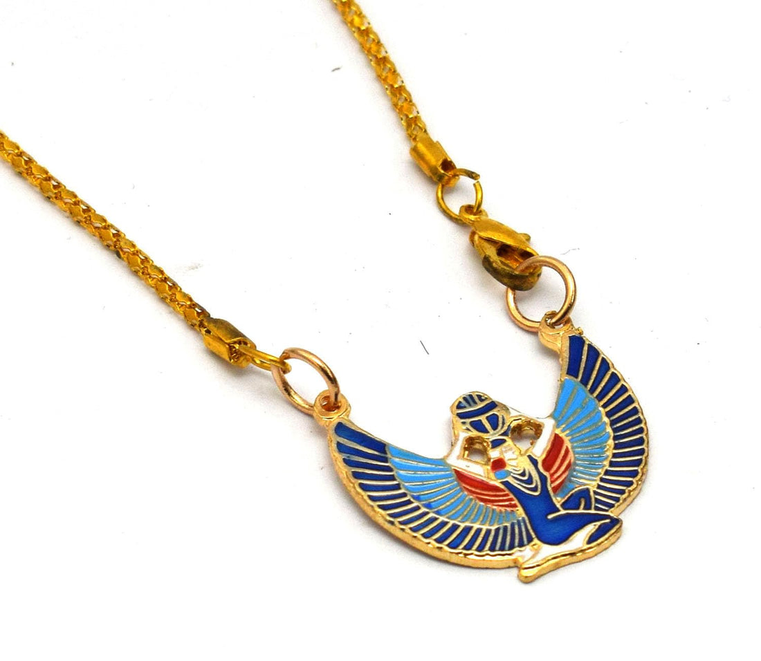 immatgar pharaonic Egyptian necklace jewellery Ankh Key Egyptian souvenirs gifts for Women Girls and mother