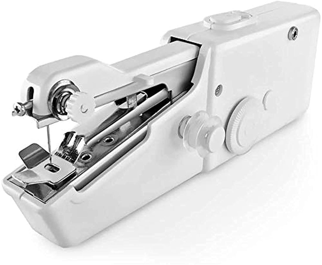 Portable Sewing Machine Handheld Sewing Machine Mini Portable Electric Stitching Machine Battery Power Handheld Sewing Machine Household Tool for Fabric, Clothing, Home Travel Use Kids Adult