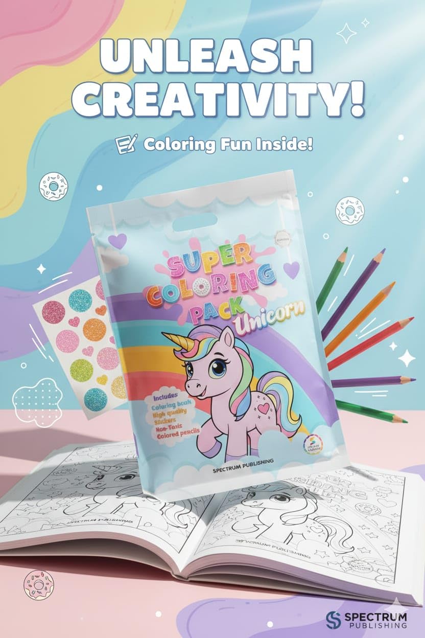 super coloring pack - unicorn