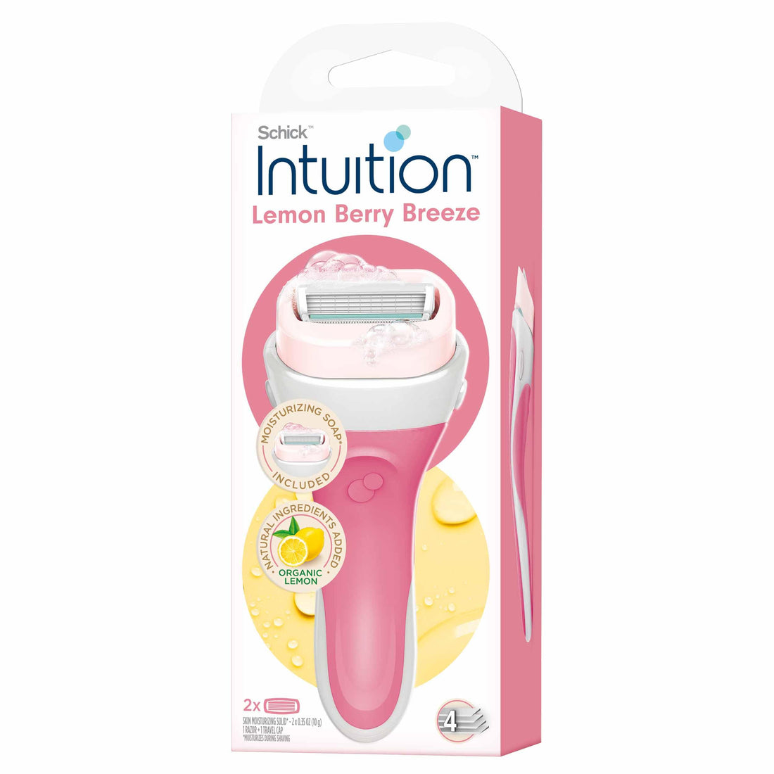 Schick Intuition Fresh Citrus Berry Razor for Women with 2 Refills