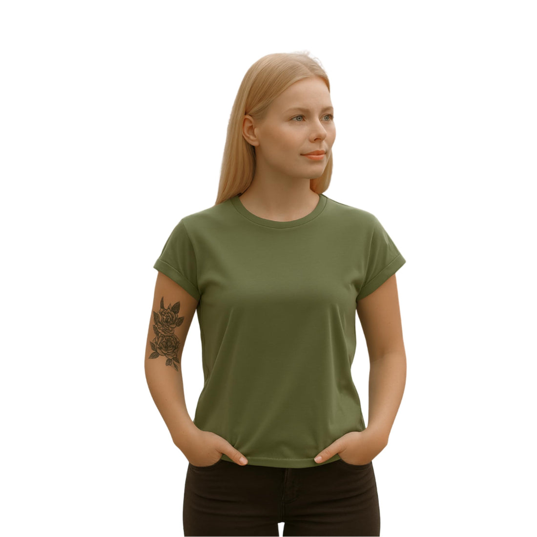 Women’s Classic Fit T-Shirt – Soft Cotton Spandex Blend | Short Sleeve Casual Tee | Everyday Comfort Top