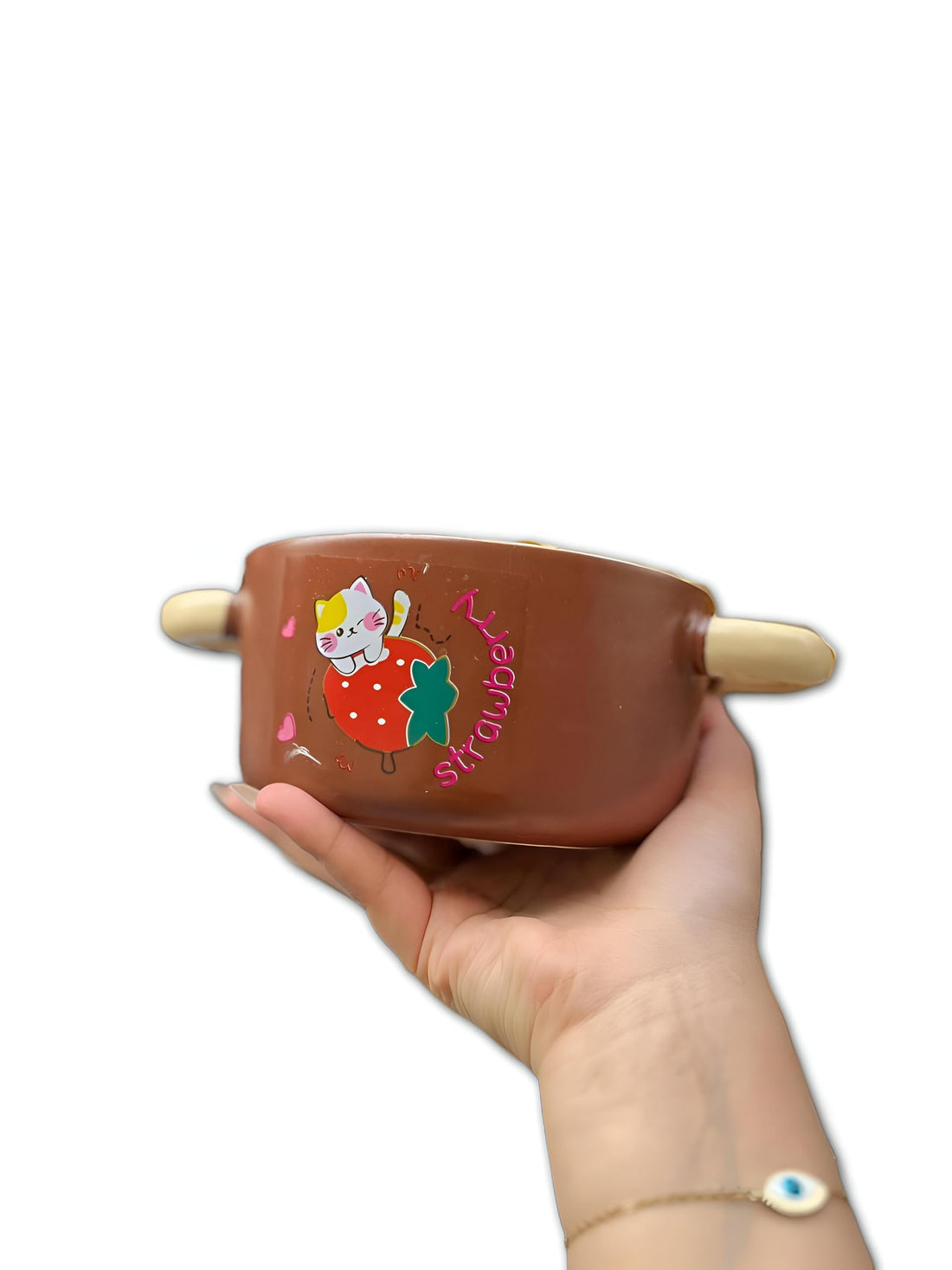 Noodle Soup Bowl - Spacious Ceramic Microwave-Resistant Container with Lid and Handle, Crafted for Instant Ramen Preparation, Japanese-Inspired Durable Ceramic Dish for Everyday Use (Model 4)
