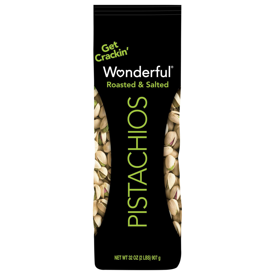 Wonderful Pistachios, Roasted and Salted, 32 Ounce Bag