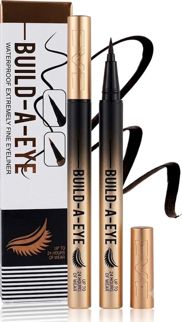 Kajal Longwear Kohl Eyeliner Pencil - Deep Charcoal Kohl - Water Resistant Long-Lasting Eyeliner Pen - Precision Liquid Eye Liner with Smudge-Proof Formula - Quick Dry -Black