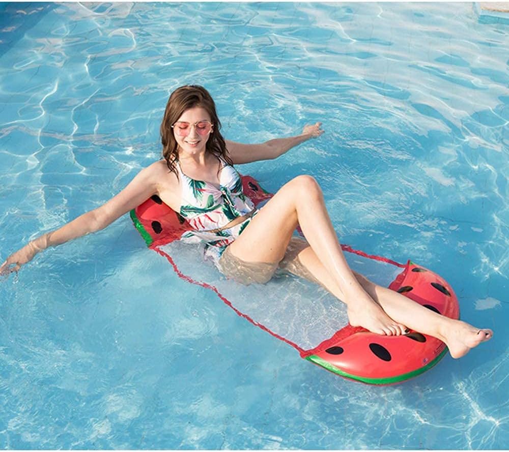 Multi Use Floating Hammock, Inflatable Hammock, Inflatable Swimming Pool 4-in-1 Floating Multi-Use Foldable Floating Hammock Portable Ultralight Float