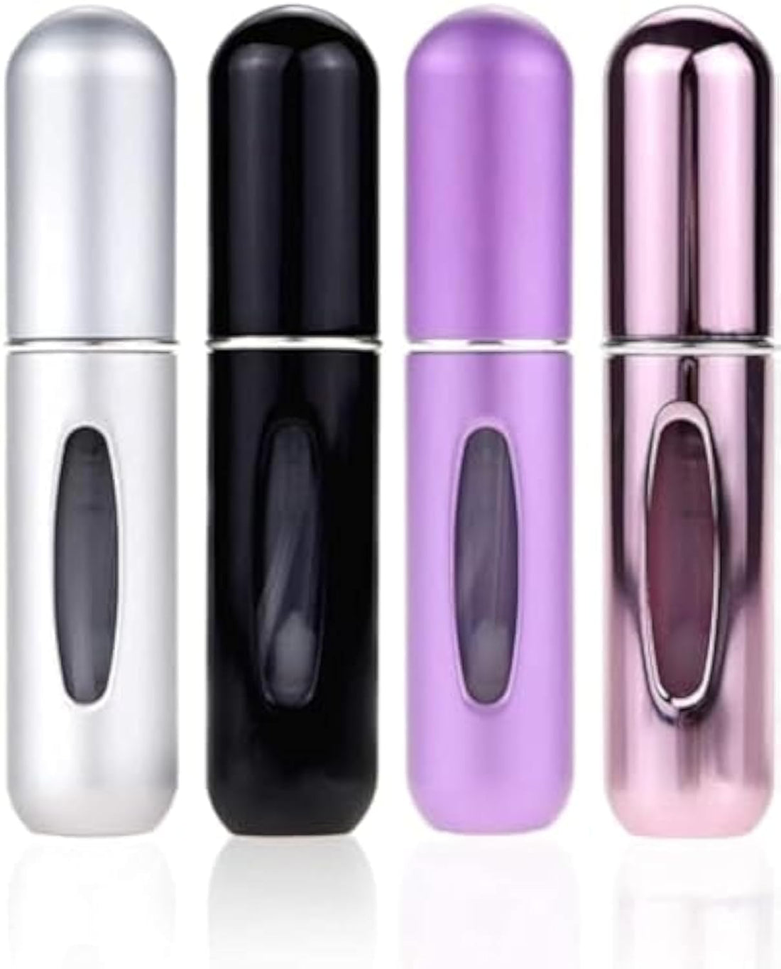Portable Mini Refillable Perfume Atomizer Bottle, 5ml Atomizer Perfume Bottle, Refillable Perfume Spray, Scent Pump Case, Perfume Atomizer Refillable Travel 4 Pack