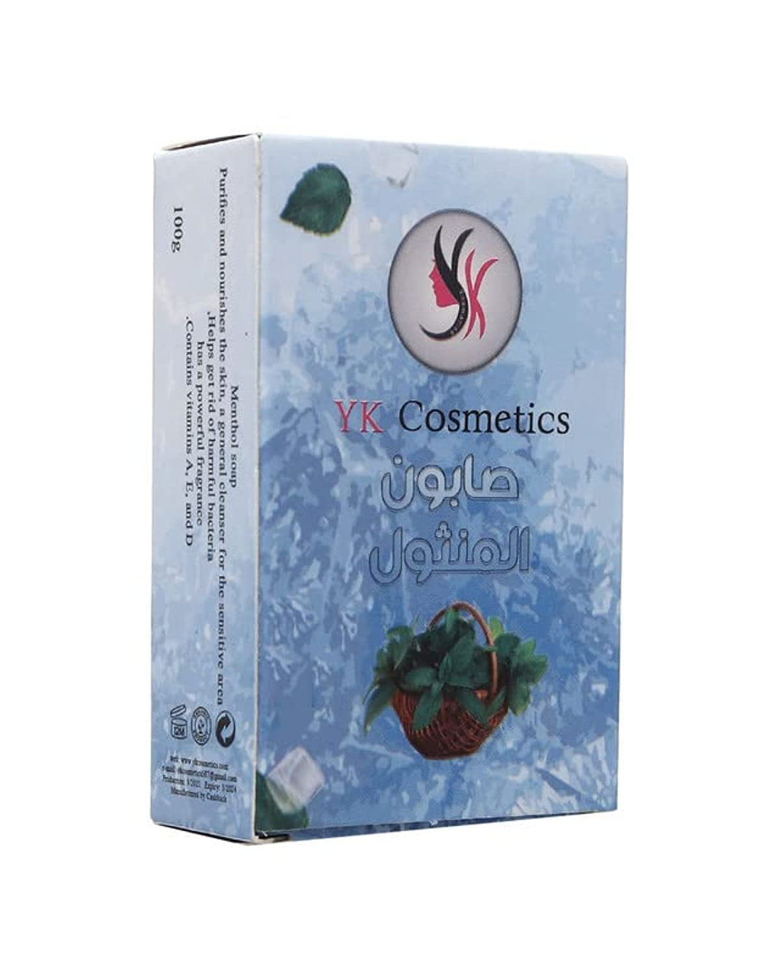 YKCOSMETICS Menthol soap helps in reviving your skin & giving refershed and energetic look - 100 gm