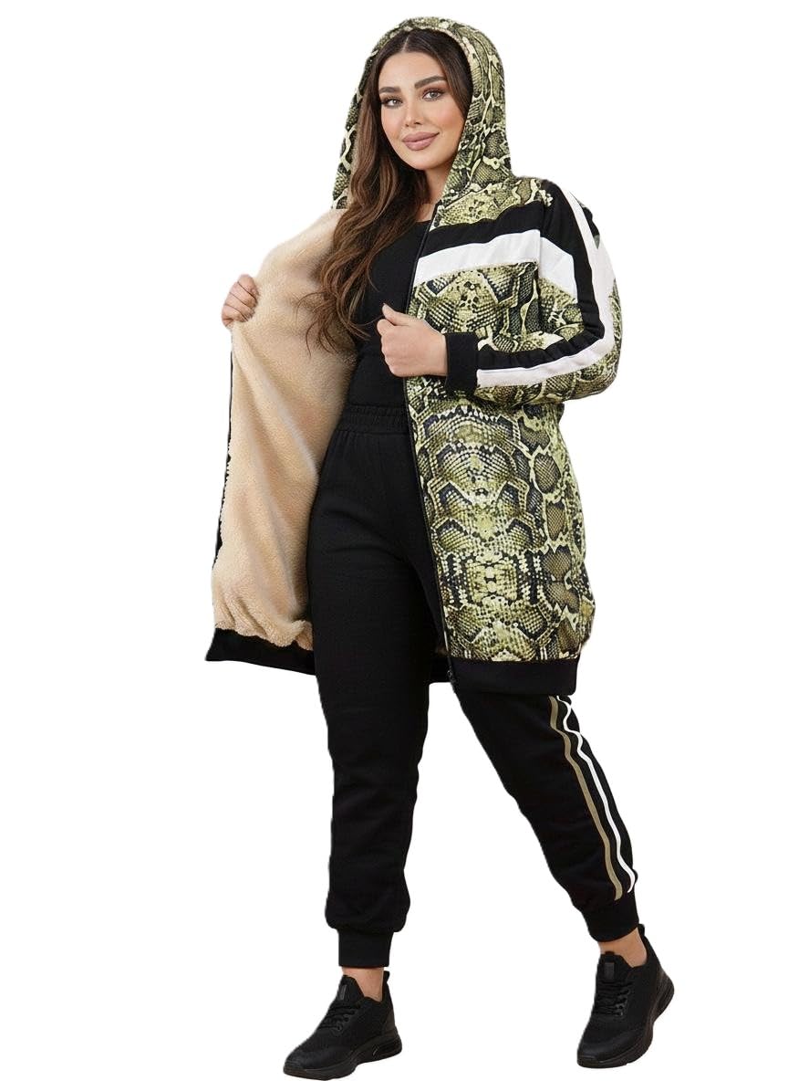 Women's Winter Sport Outwear With Fur Inside, Water Proof
