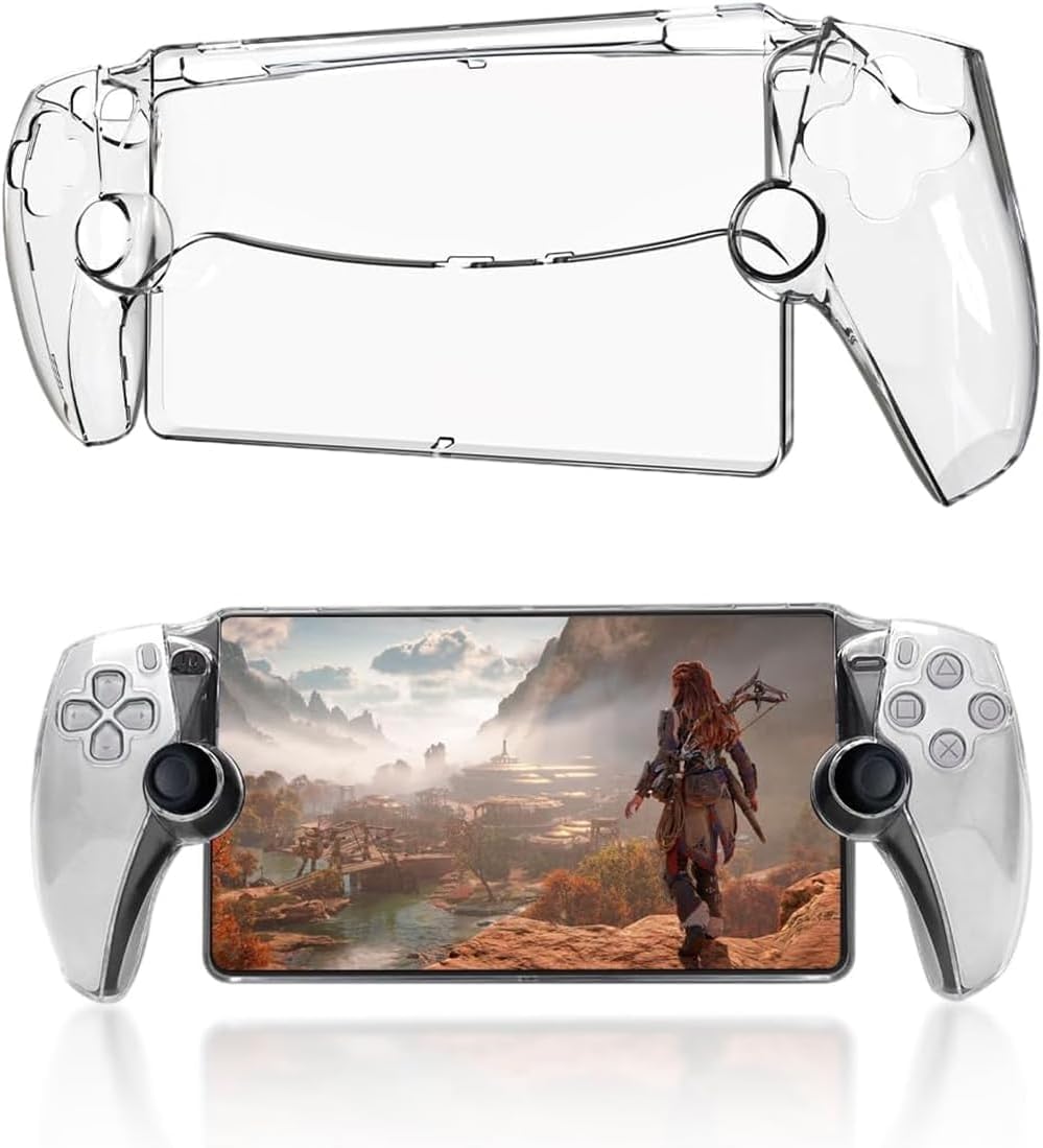 ECO Case compatible with PlayStation Portal Remote Player - compatible with Play-Station 5 PC Portal Protective Cover Compatible with PS5 Portal Anti-scratch Anti-squeeze (Pc Material) (Clear)