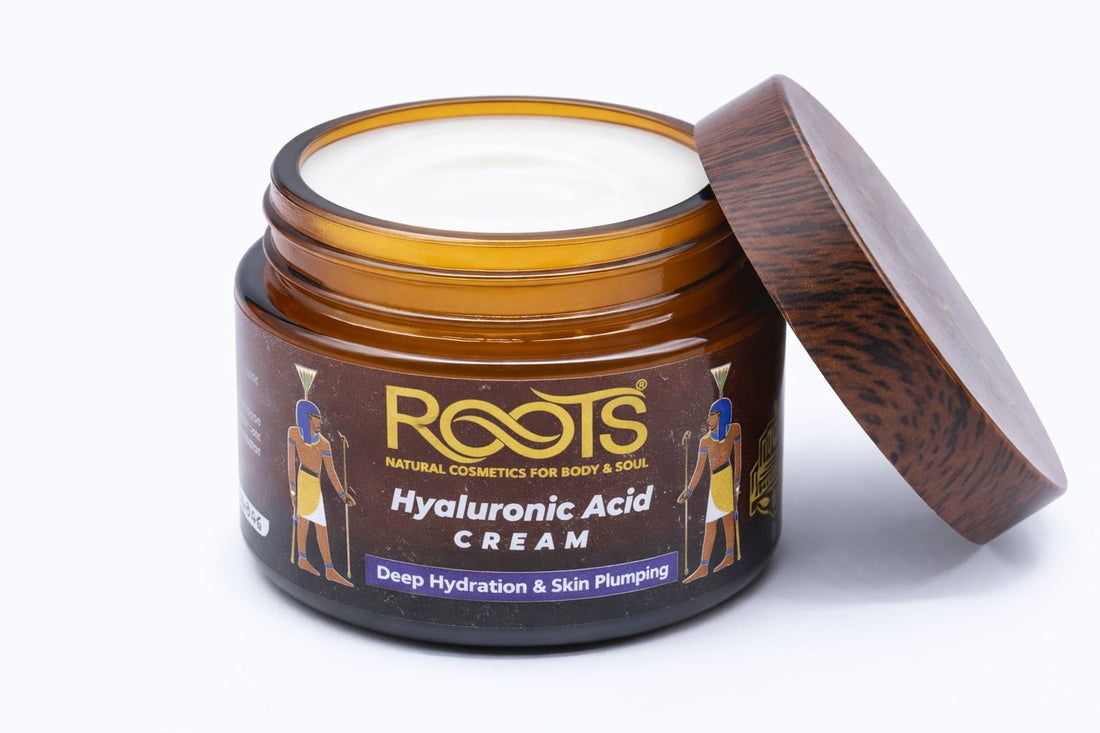 Roots Hyaluronic Acid Cream, Deep Hydration & Plumping Skin, 50 ml, Anti-Aging, All Skin Types Hyaluronic Acid Cream