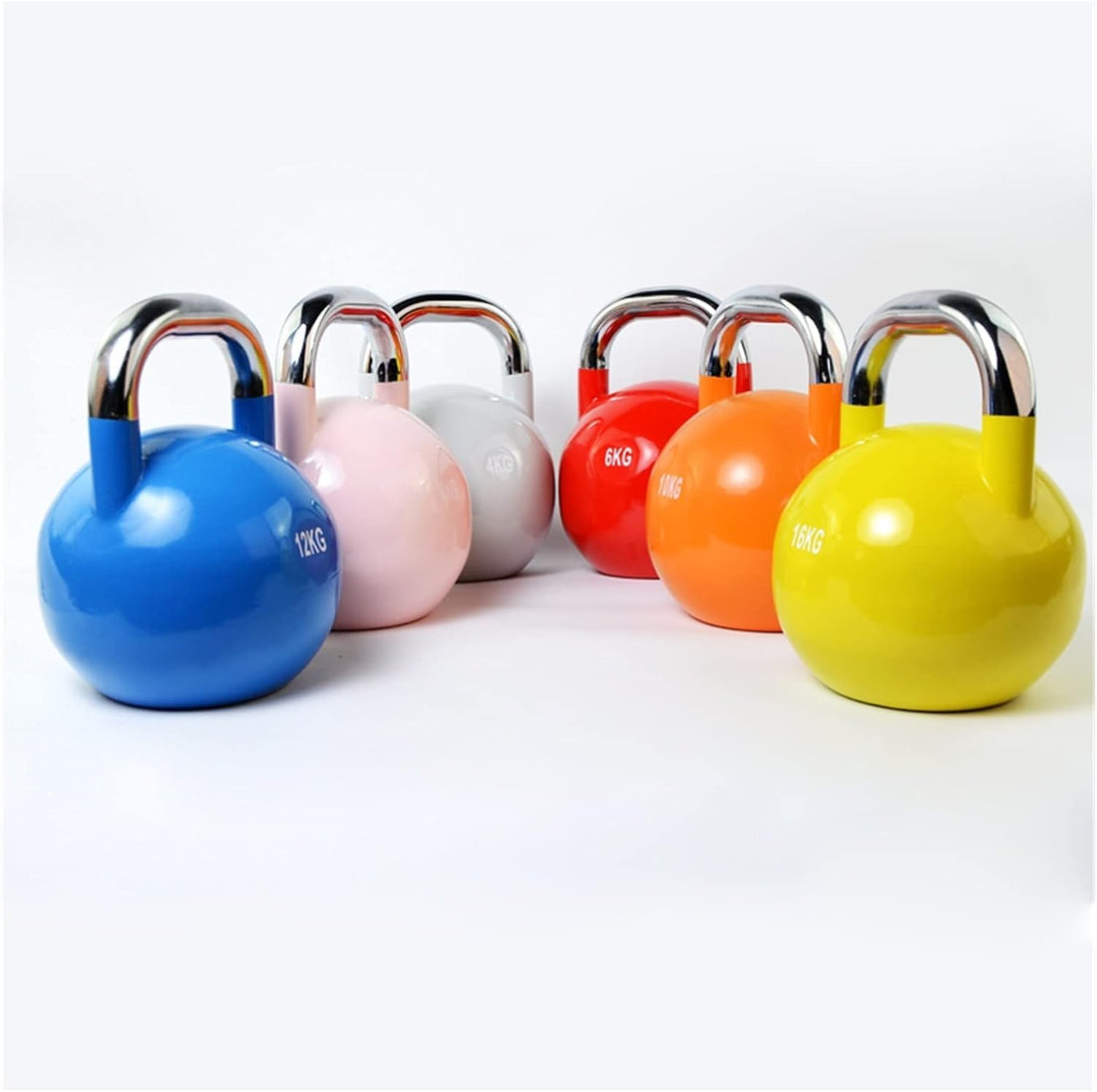 Cast Iron Kettlebell, Professional Kettlebell Exerciser - Workout - Weight Lifting - Fitness Kettle Ball (Multicolor)