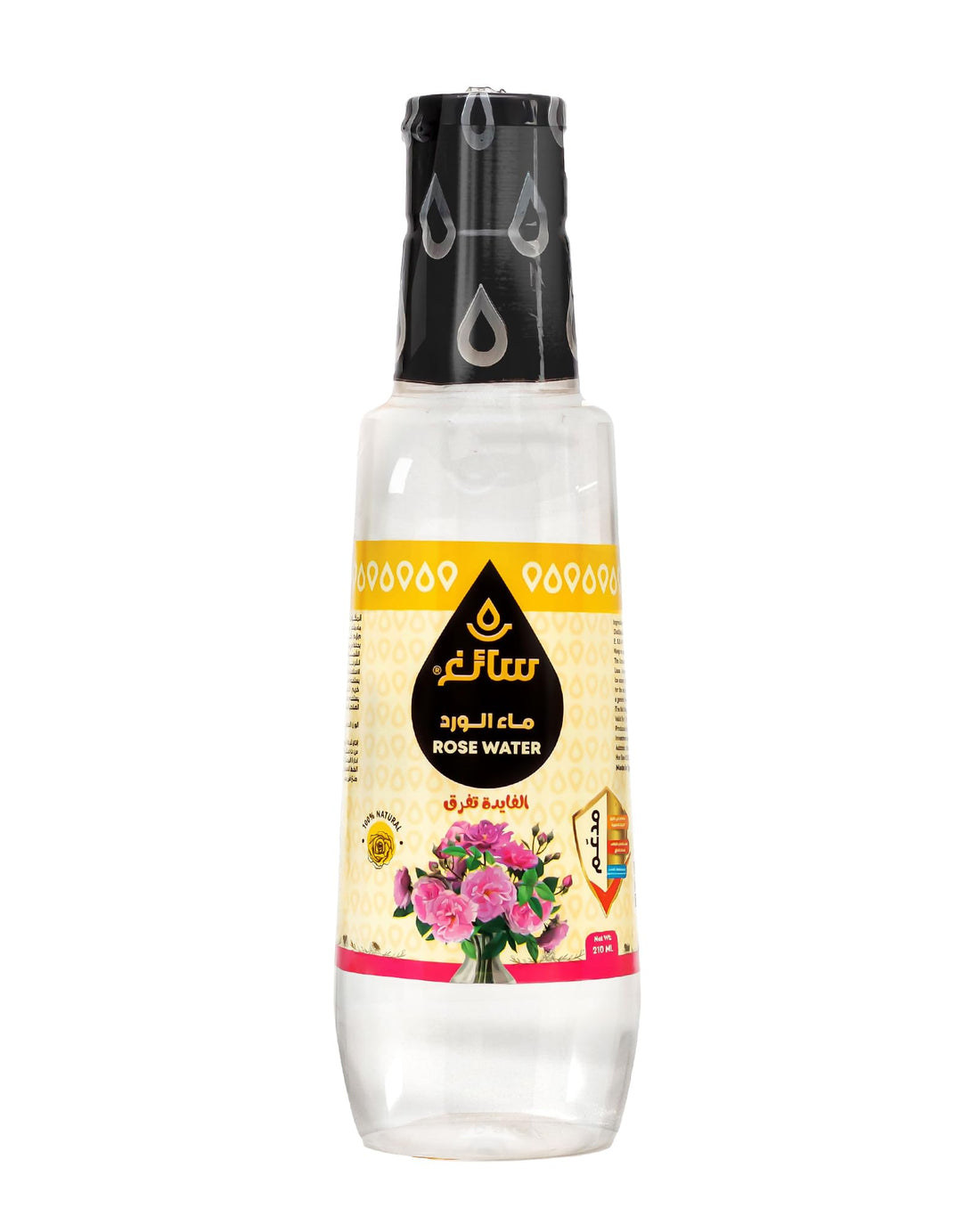 Saegh Rose Water, 210ml Glass Bottle
