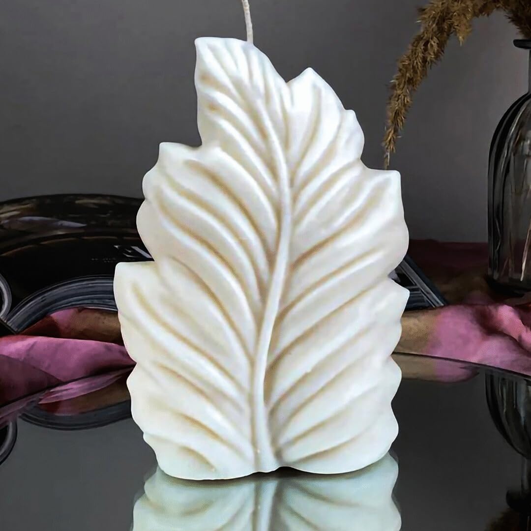 Feather Leaf Candle Silicone Mold