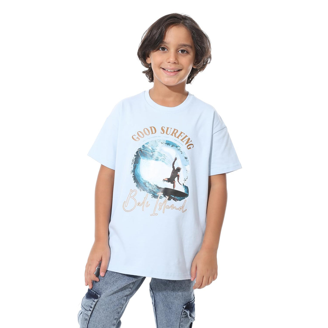 Andora Boys Back Printed Slip On Oversized Western