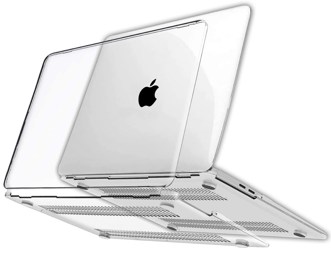 RKINC Protective Snap On Hard Cover for MacBook Pro 13 (M2 M1 A2338/ A2289/ A2251/ A2159/ A1706/ A1989) Crystal Clear