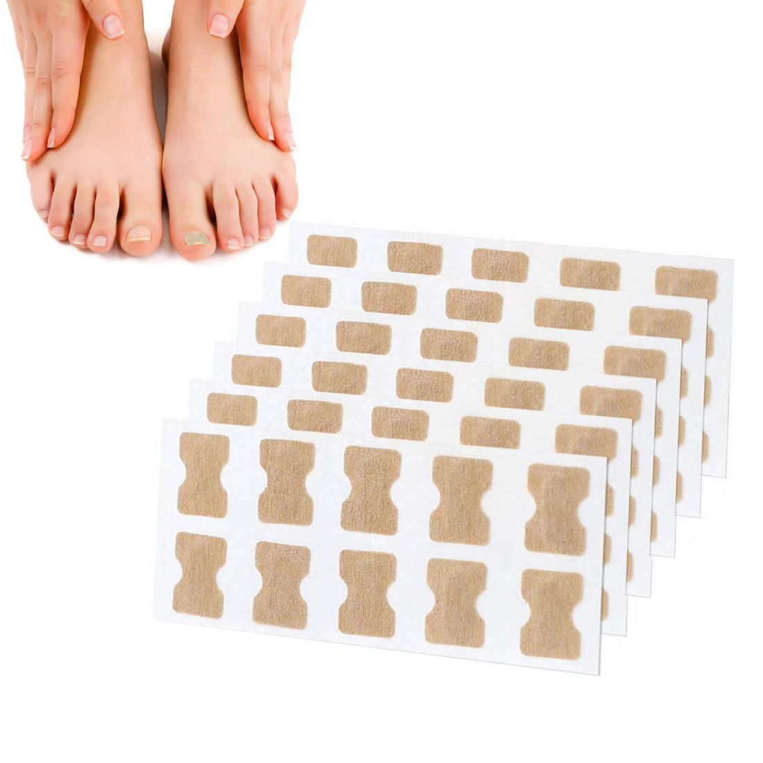 Concealer Ingrown Nails, 60 Pieces Nail Corrector Patch Correction Nail Feet, Paronychia Concealer for Women and Men, for Nail Care
