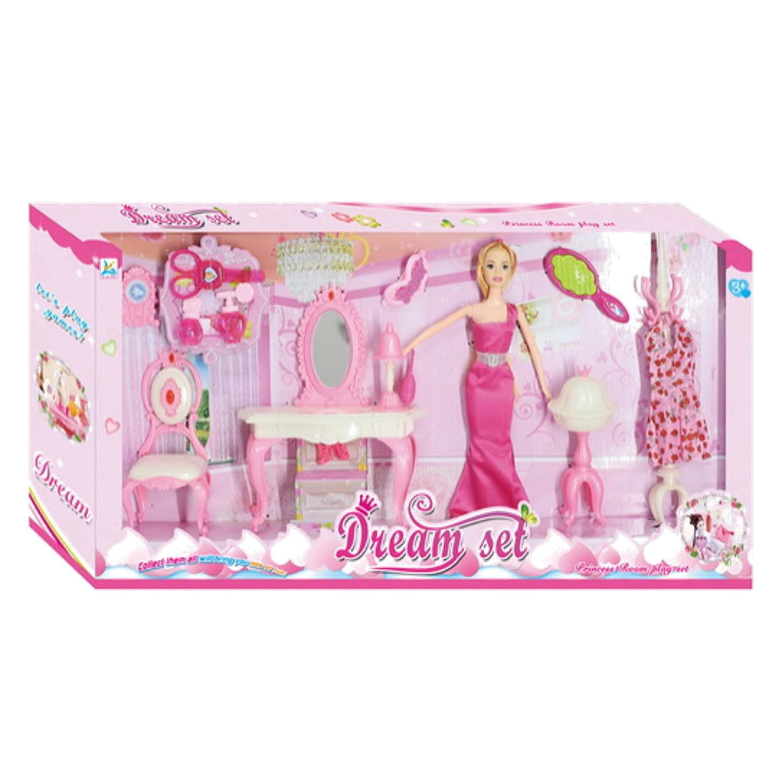 Berry Toys 989-2 Dream Princess Room Playset, 66.5 cm x 32.5 cm x 9 cm Size