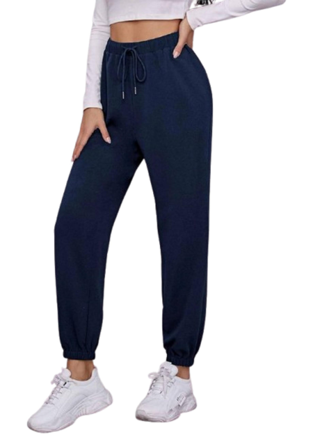 MIZAYA Women's Drawstring Sweatpants - Comfortable, Wide, Soft Cotton, Sport and Casual Pants for Girls and Women
