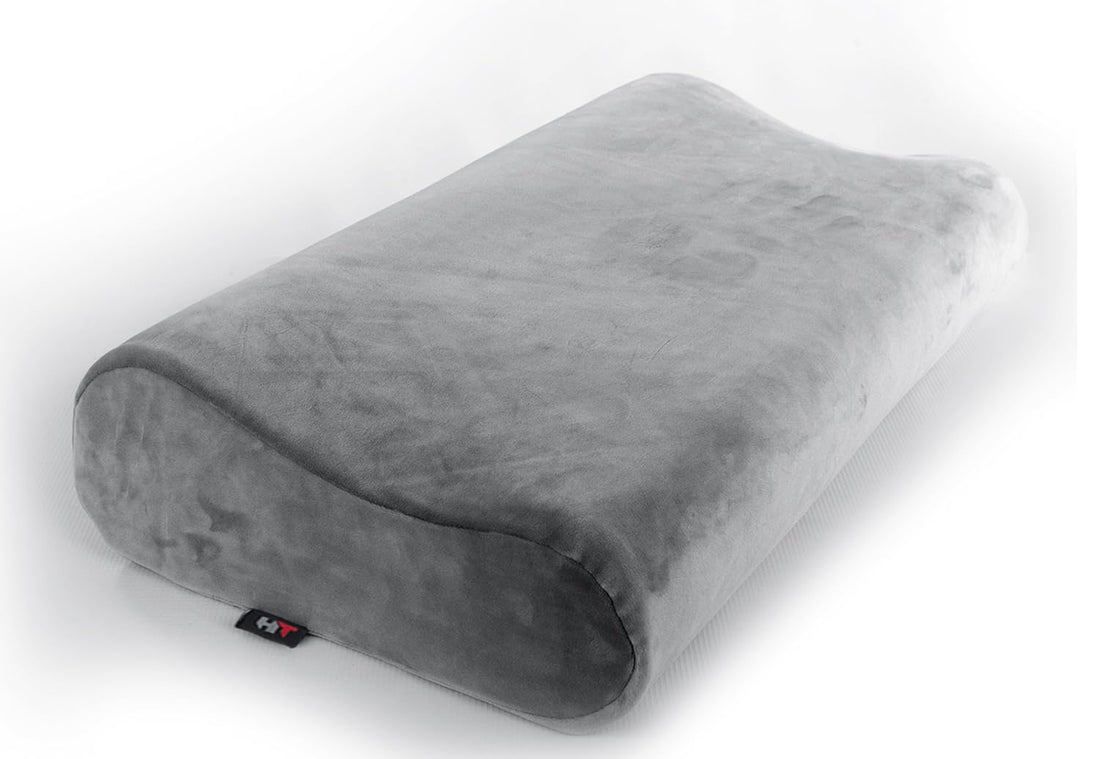 HT Memory Foam Sleeping Pillow for Neck Shoulder and Vertebral Pain (50 * 30, Grey)
