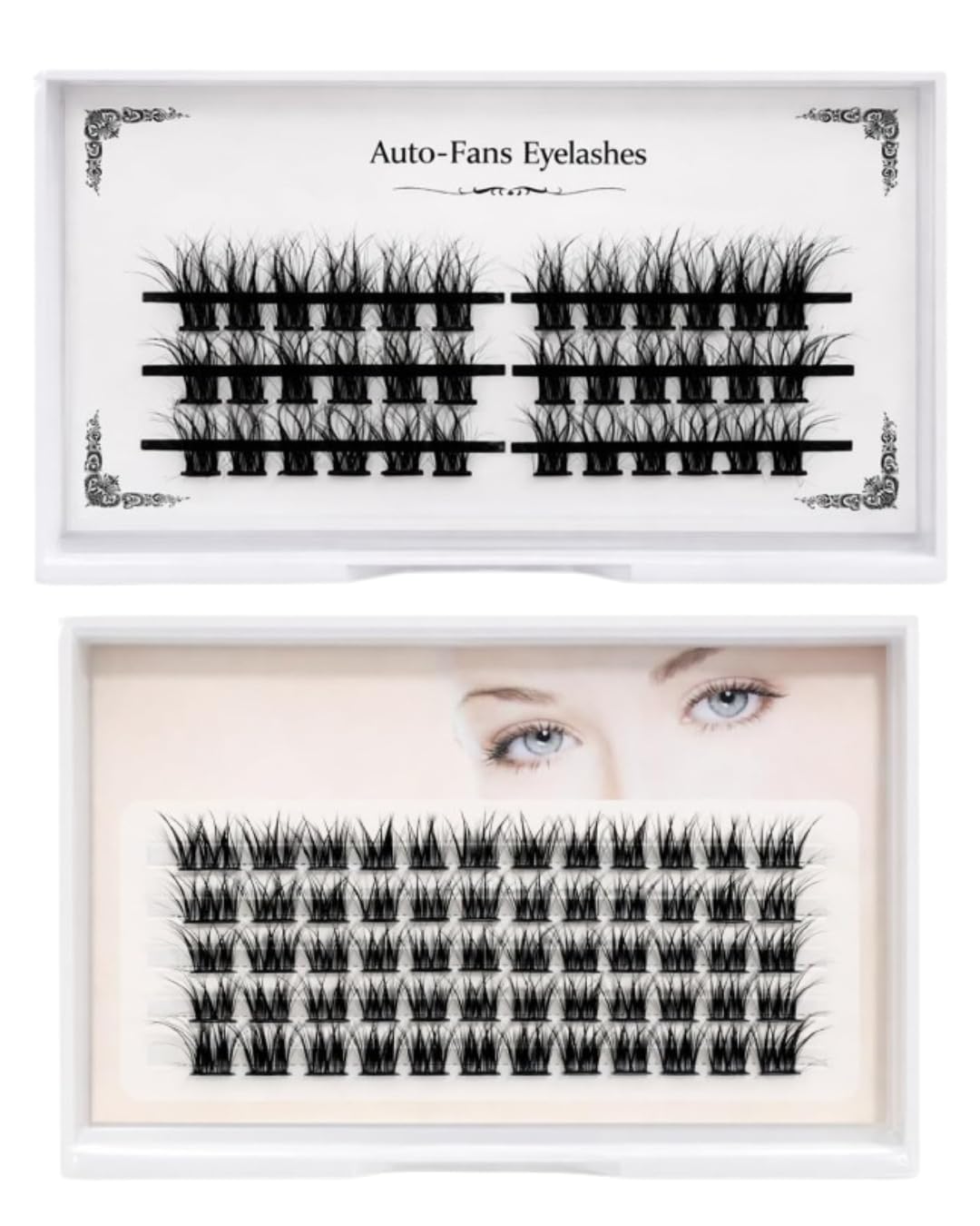 Eyelash Extensions Set One by One LC 121 Classic Individual Lashes & Curly A Light Volume Lashes, Soft Lightweight Natural Curly Lash Extensions for Salon and Home Use