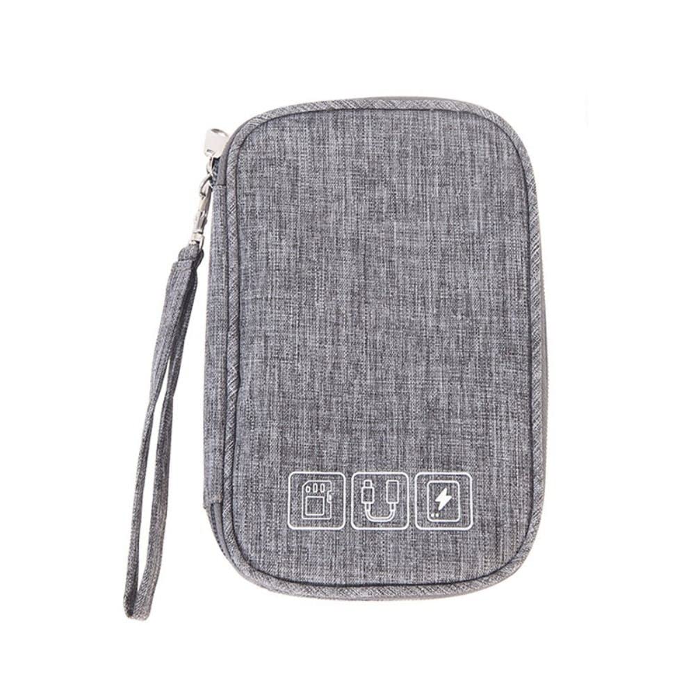 gofidin Electronic Organizer, Travel Electronic Accessories Cable Organizer Bag Case USB Charger Storage Pouch for Cable, Earphone Wire, Hard Drives, Power Bank
