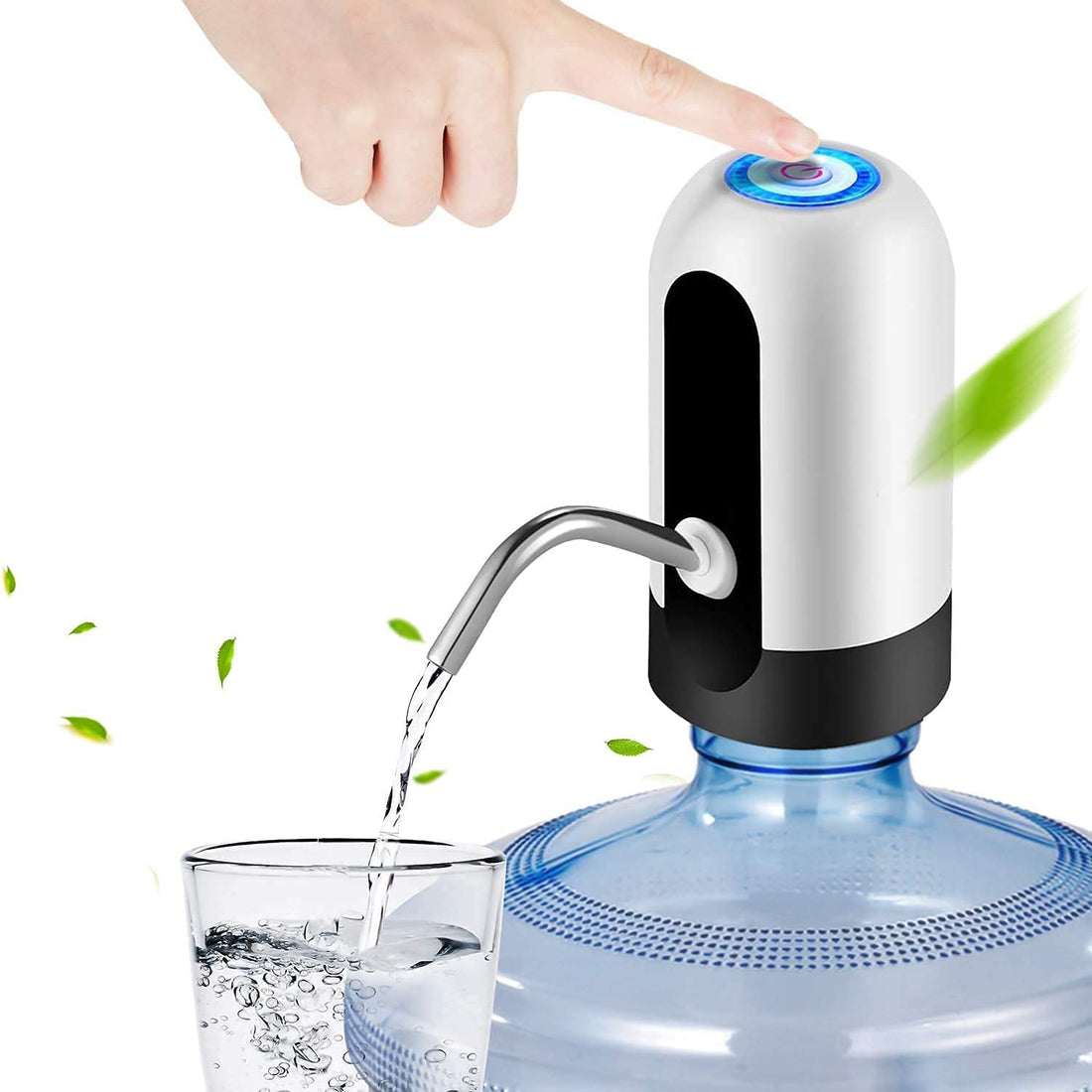 Oban Ecvv Water Bottle Pump Drinking Water Pump Charging Automatic Water Jug Dispenser For Home Automatic Water Dispenser, Multicolour