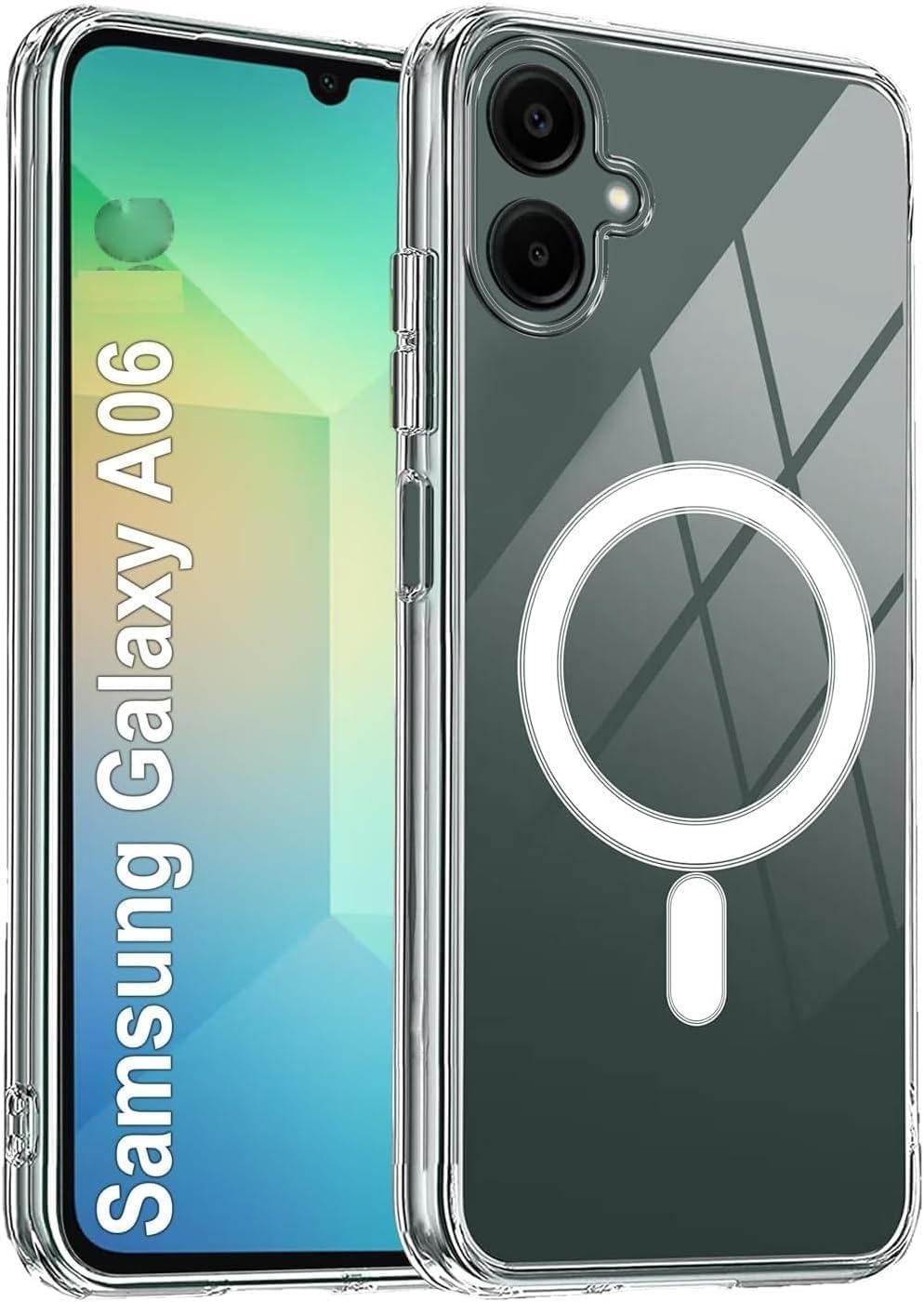 Grabist Case for Samsung Galaxy A06, Compatible with Magsafe Wireless Charging, Yellowing Resistant, Magnetic Cover for Samung A06