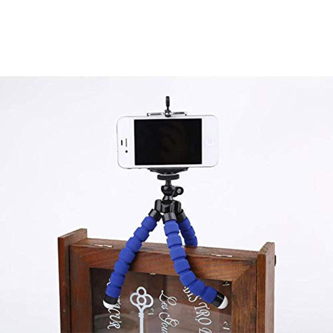 Car Phone holder Flexible Octopus Tripod Bracket Selfie Stand Mount Monopod For Mobile Phone Camera Color: Blue