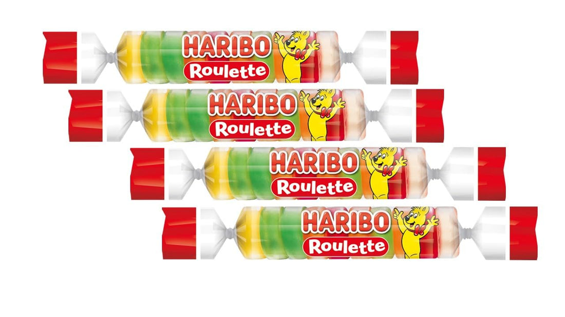 Haribo Jelly Roulette, 25g, 4 Rolls