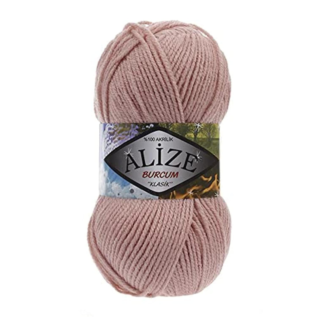 Alize BURCUM KLASiK Powder 161 - Crochet and Knitting Yarn