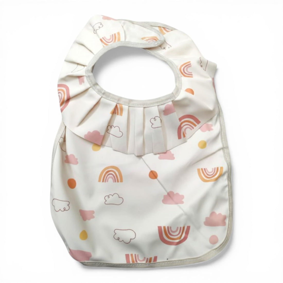 Catch Up Waterproof Baby Feeding Bib for Newborns and Infants, Cute Cartoon Design Baby Bib, Lightweight BPA Free Stain Resistant Bib, Easy Clean Toddler Food Catcher Bib for Daily Feeding