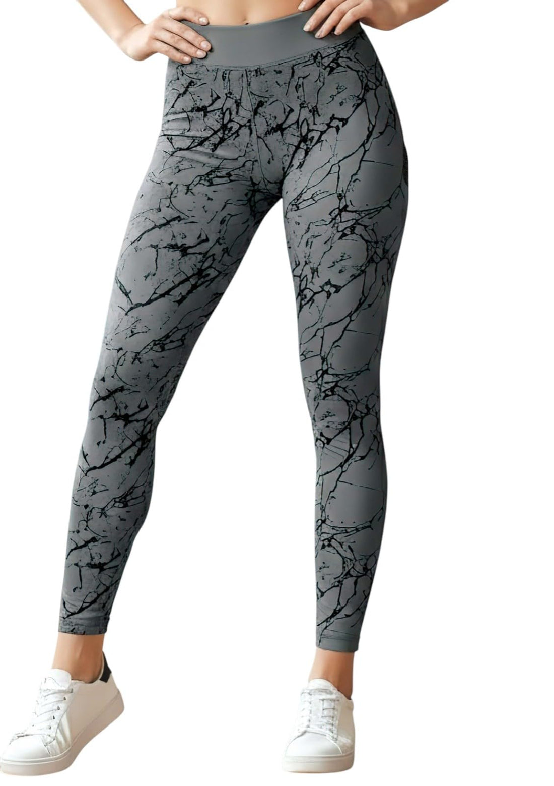 Miza Women's Clip Leggings – One Size from 50 to 90 Kg – Soft Stretch Material – Suitable for Home, Sports, Walking