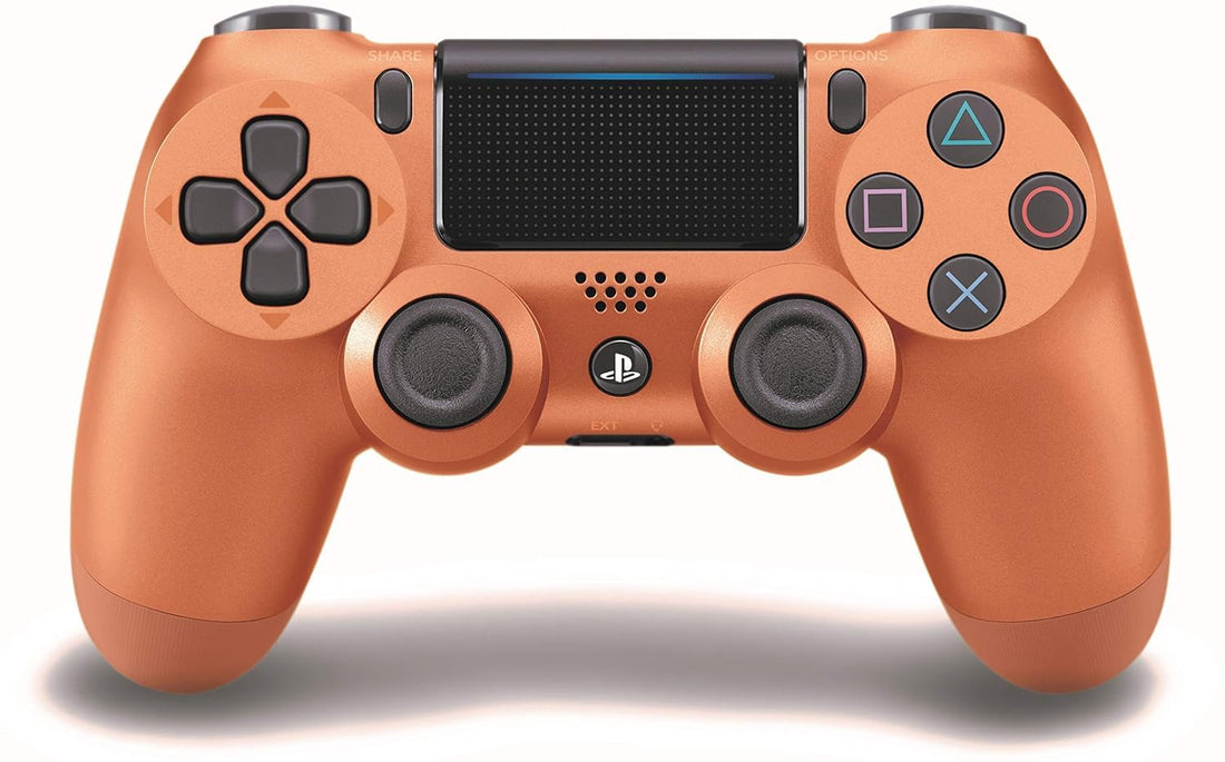 Third Party Generic | Wireless Controller for PS-4 | Compatible with PS4 Slim Pro | Dual Vibration | Touchpad | Audio Jack | Rechargeable Gamepad | Bronze