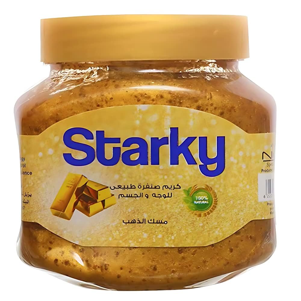 Starky natural scrub cream with gold for face&body-300ml
