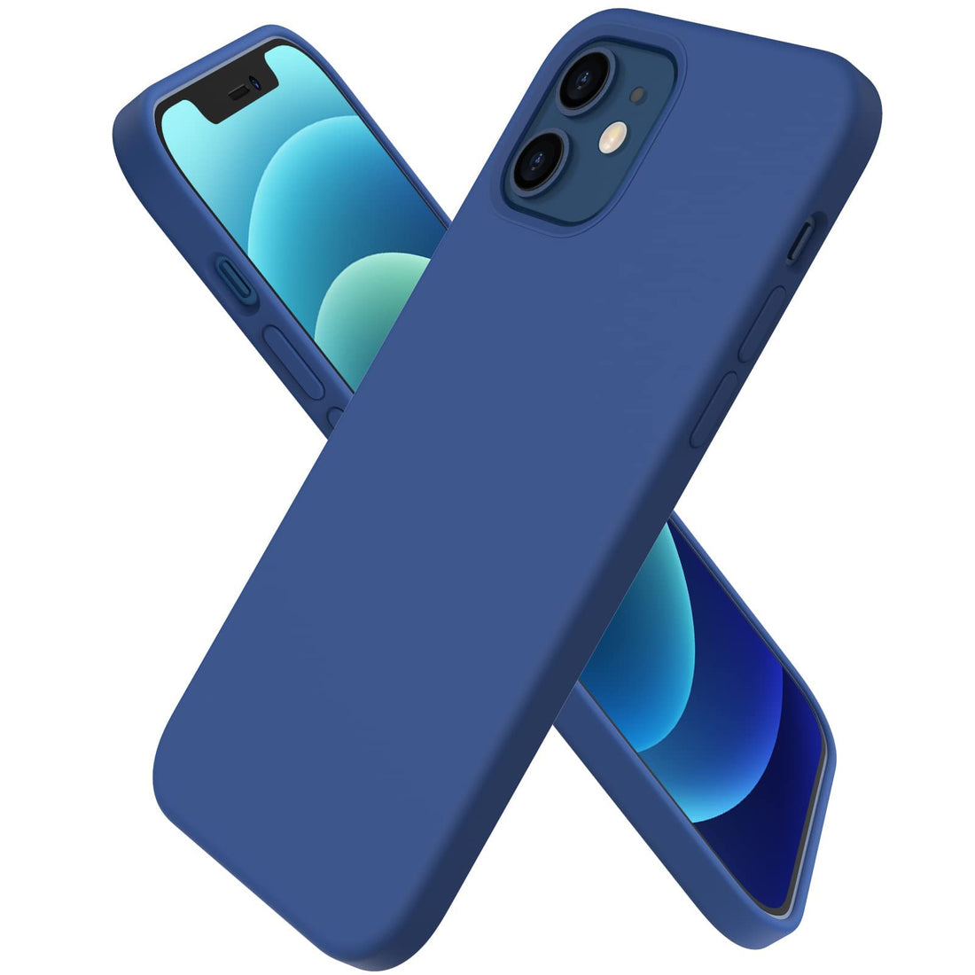 Dl3 Mobilak Compatible with iPhone 11 (6.1 Inch) Case, Liquid Silicone Case, Full Body Protective Cover, Shockproof, Slim Phone Case, Anti-Scratch Soft Microfiber Lining (Royal Blue)