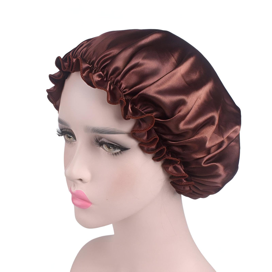 Luxury Satin Bonnet - Elevate your hair care routine with this elegant satin bonnet that protects your curls from damage, ensuring they stay hydrated and beautifully styled.