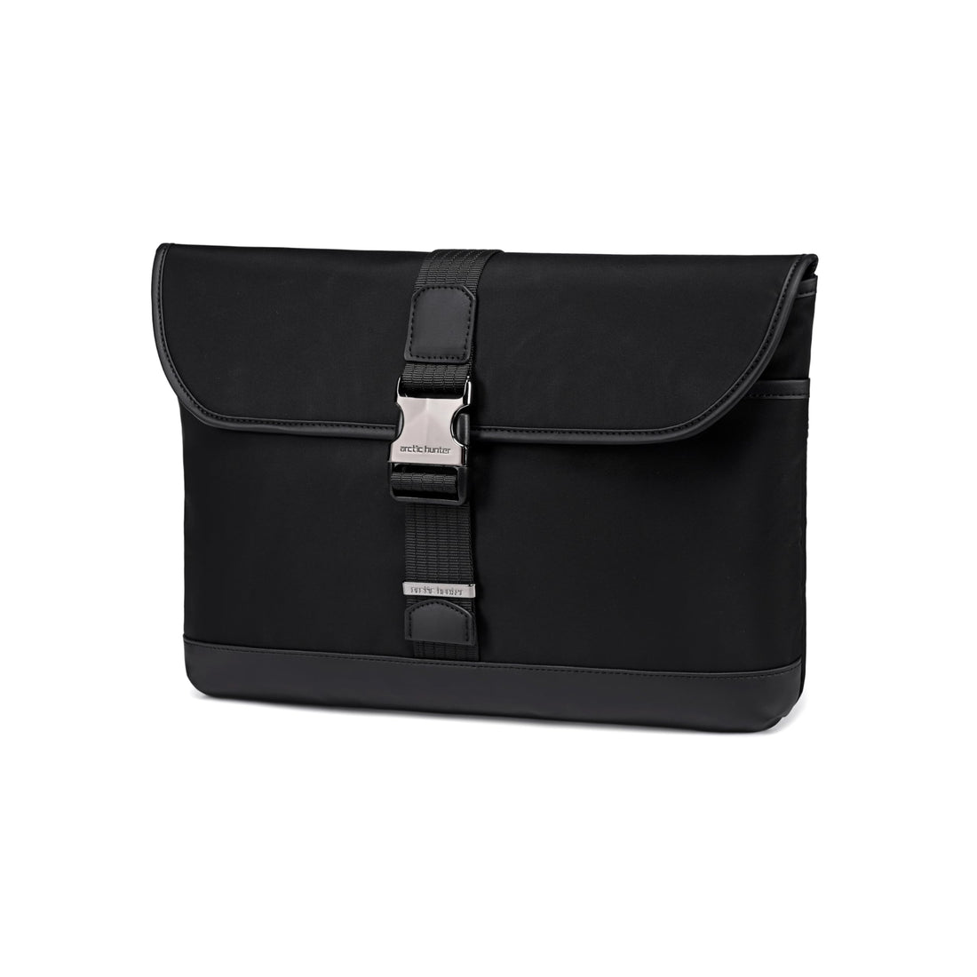 Arctic Hunter Office Laptop Bag Nylon 11-inch Laptop Messenger Sling Bag Water Repellent Shockproof Elegant Design with Magnetic Buckle for Men and Women-GWB00820-Black, M