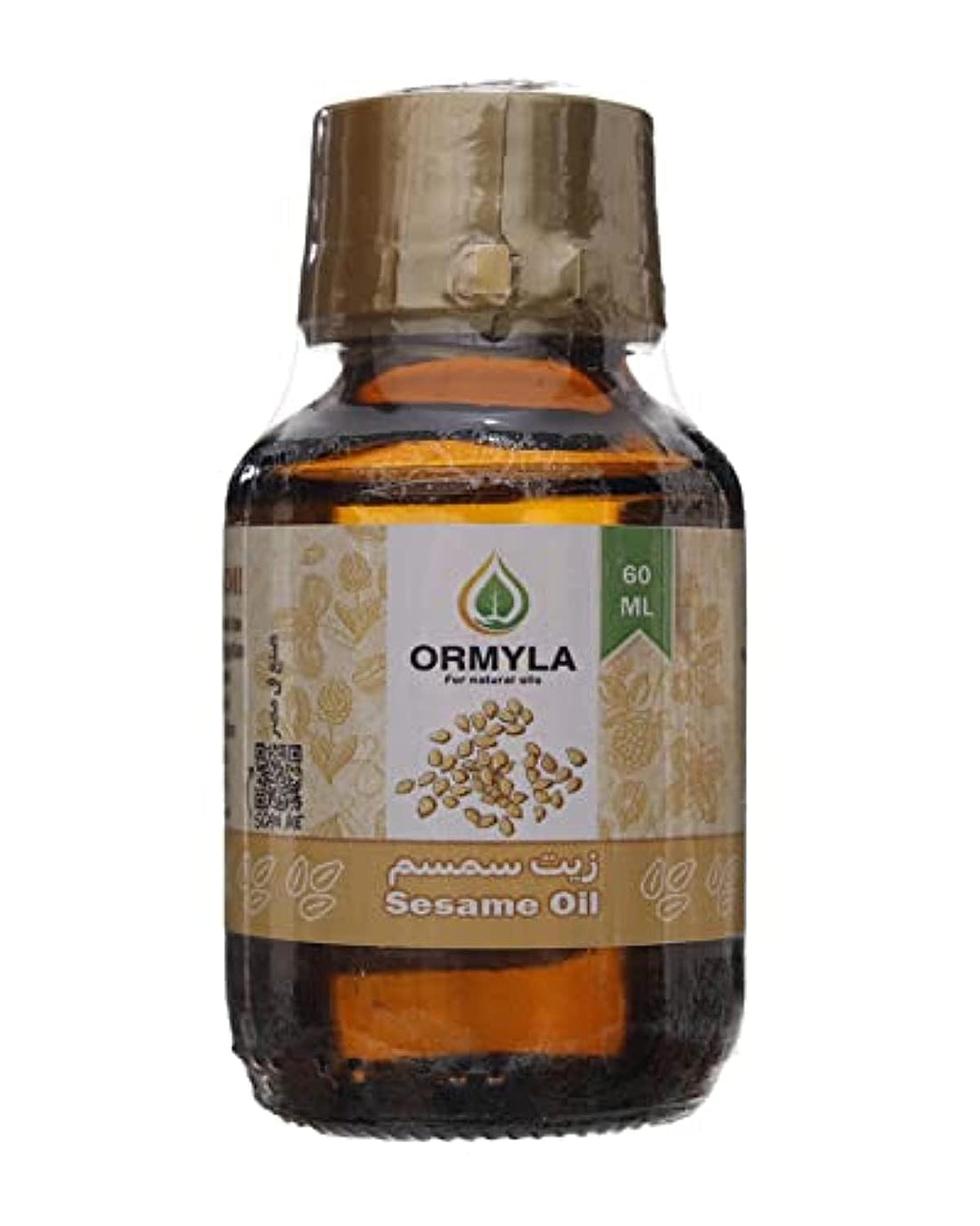 Ormyla Sesame Oil Raw Virgin for Hair, Face and Body, 60 ml