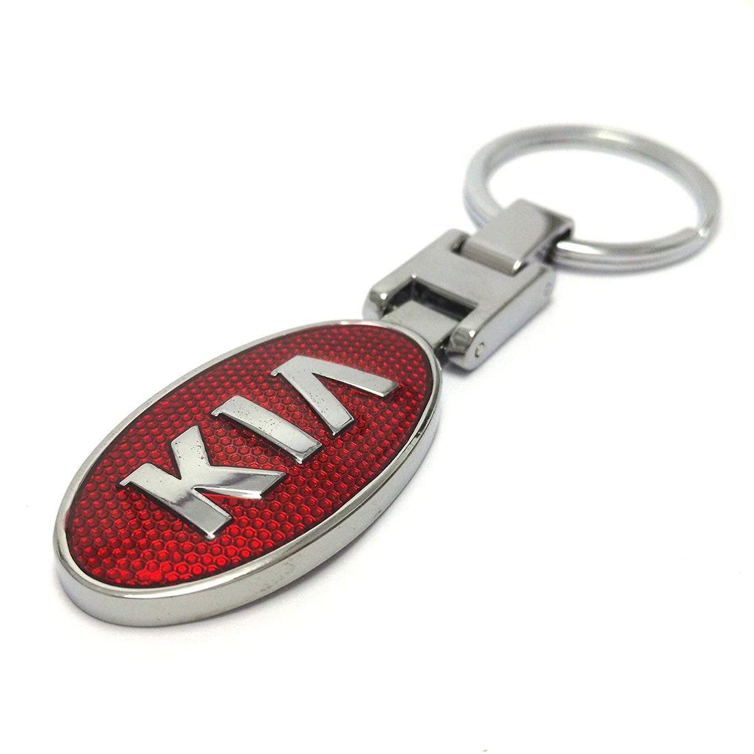 Kia Metal Nickel Plated Double Face Logo Key Chain