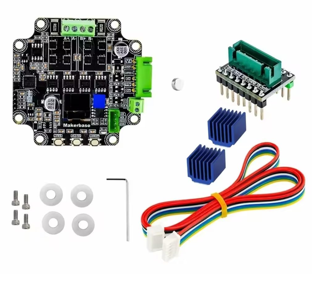 MKS Makerbase SERVO57C PCBA NEMA23 Closed Loop Stepper Motor Driver Prevent Losing Steps for Automatic Writing Machine CNC 3D Printer Gen L FOC Quiet and efficient RS485