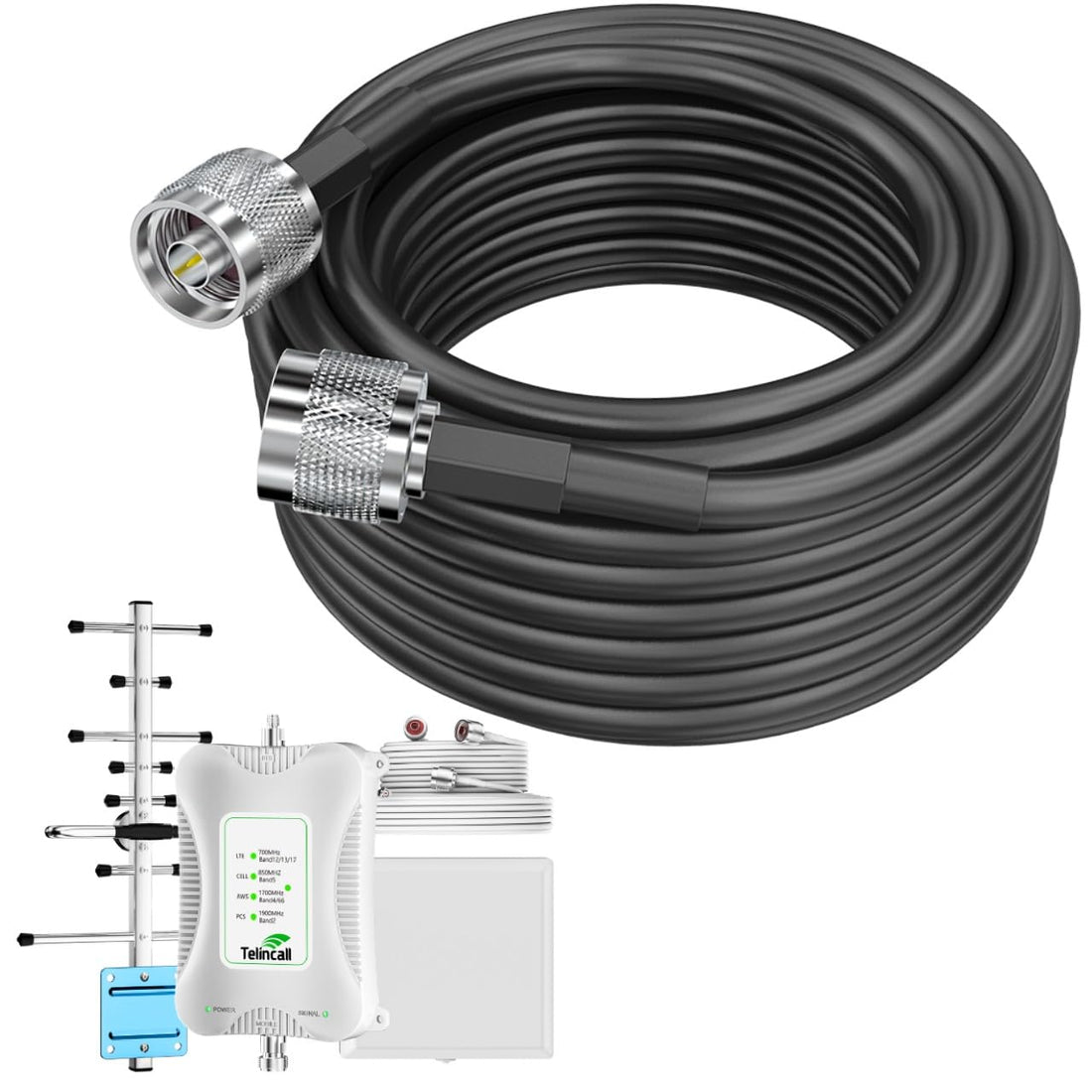 32FT N Male to SMA Male Cable, 5D-FB Coaxial Cable N Male to SMA Male, Low Loss N Male Cable N Coax Cable for 2G/3G/4G/5G/ADS-B/Ham/GPS/WiFi/RF Radio to Antenna or Surge Arrester Use